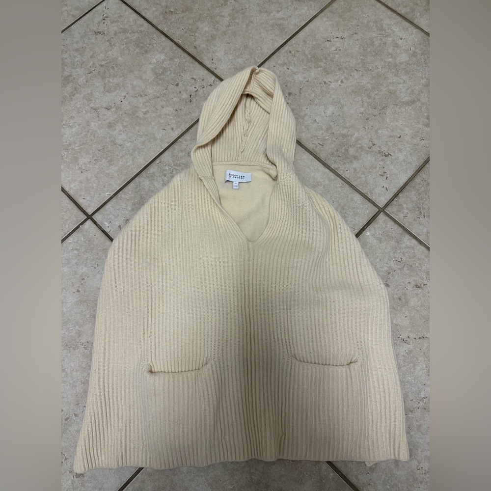 DEREK LAM 10 CROSBY hooded ribbed poncho